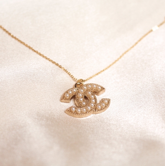 Reworked Chanel Pearl Button Necklace 